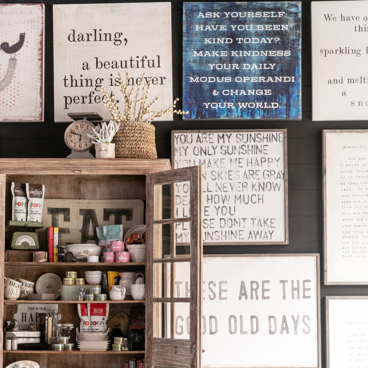Good Old Days Art Print - Grey Wood