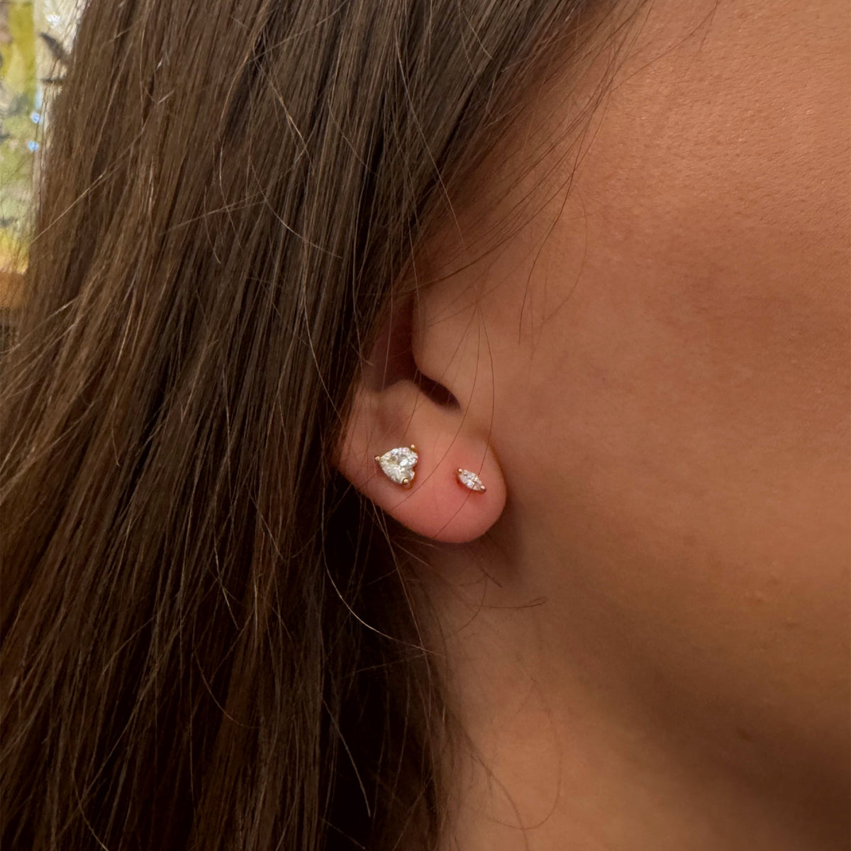 Marquise Crystal Stud Tiny Earrings