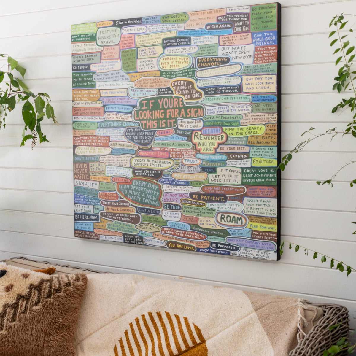 If You Are Looking For A Sign Art Print - Grey Wood