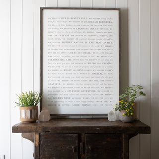 Sugarboo Manifesto Art Print - Grey Wood