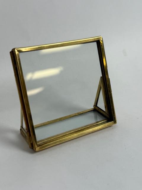 Square Brass Standing Frame - 2in