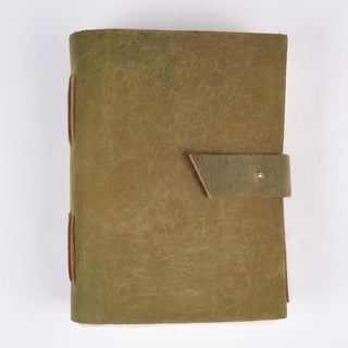 Scratched Leather Journals - Olive