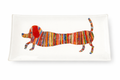 Hotdog Rectangular Decoupage Plate 8.5x4