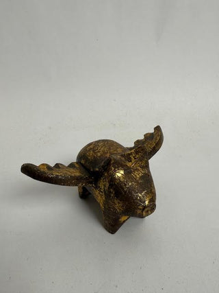 Hand-carved Flying Pig Ornament- Set of 6