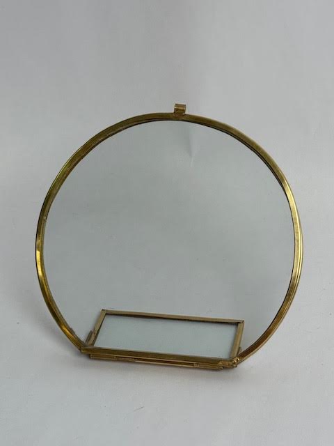 Round Brass Standing Frame - 6in