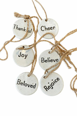 Holiday Ceramic Ornament- Set of 12