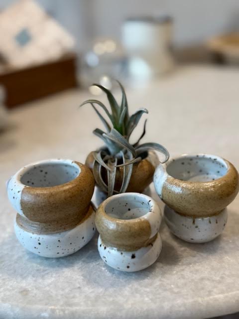 Ceramic Mini Bubble Vase- Assorted Set of 24