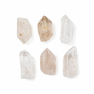 Flat Rock Crystal Quartz Point - Set of 50 - Size will vary