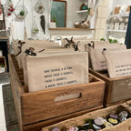 Recycled Pine Wood File Box Display