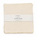 10x10 Handmade Cotton Paper Bundle - Cream