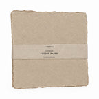10x10 Handmade Cotton Paper Bundle - Oat