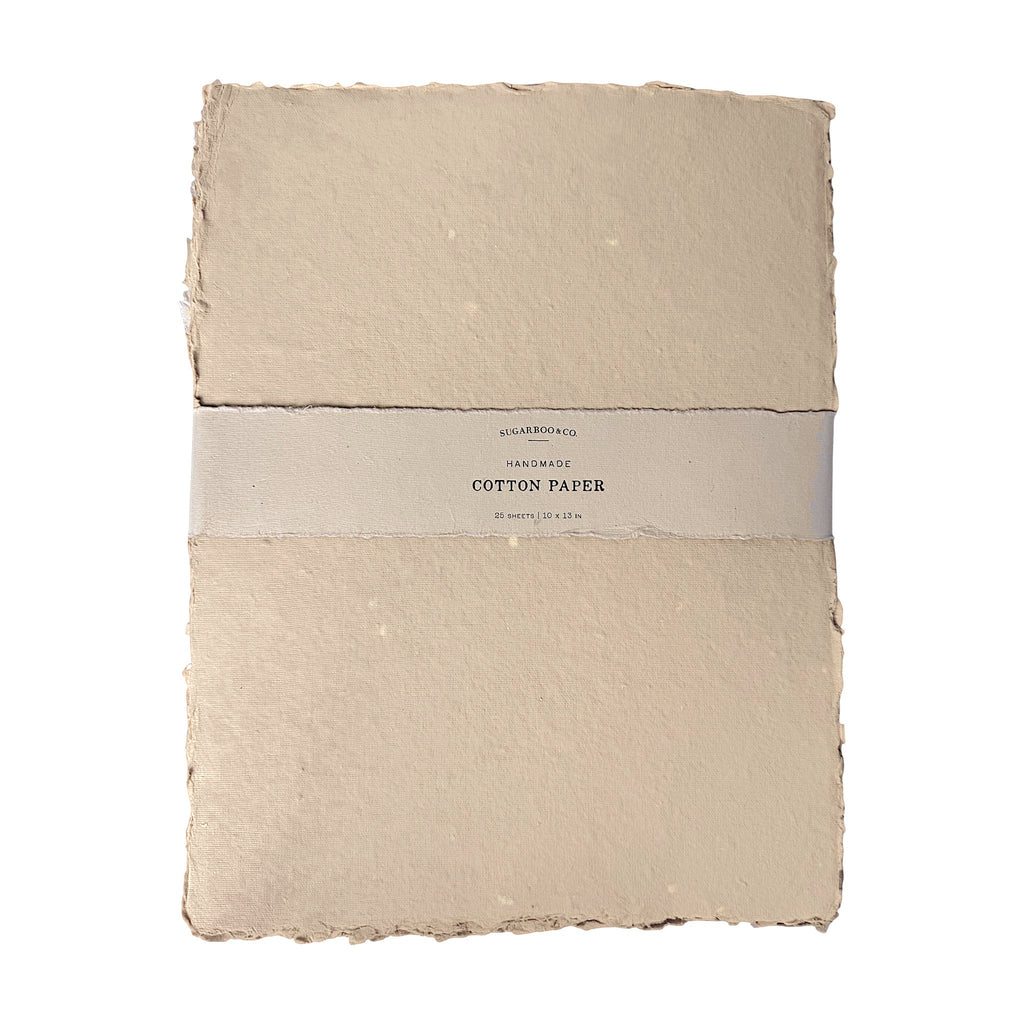10x13 Handmade Cotton Paper Bundle - Oat