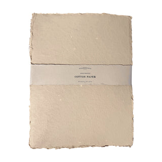 10x13 Handmade Cotton Paper Bundle - Oat