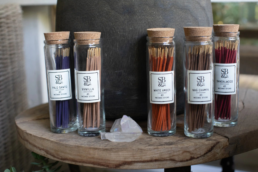 Nag Champa Incense in Glass Jar