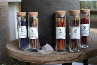 Vanilla Incense in Glass Jar- 40 sticks