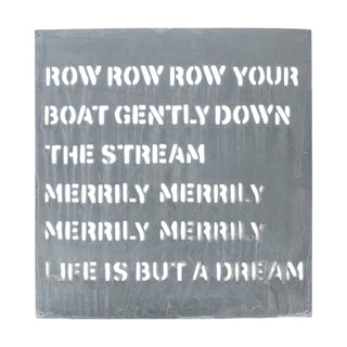 ***Metal Sign - Row Your Boat 21" x 22.5"