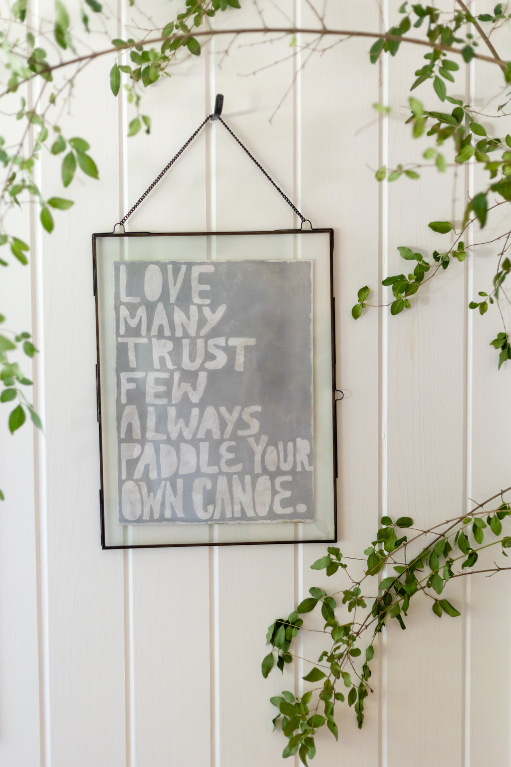Paddle Your Own Canoe Art Poster - 12x16
