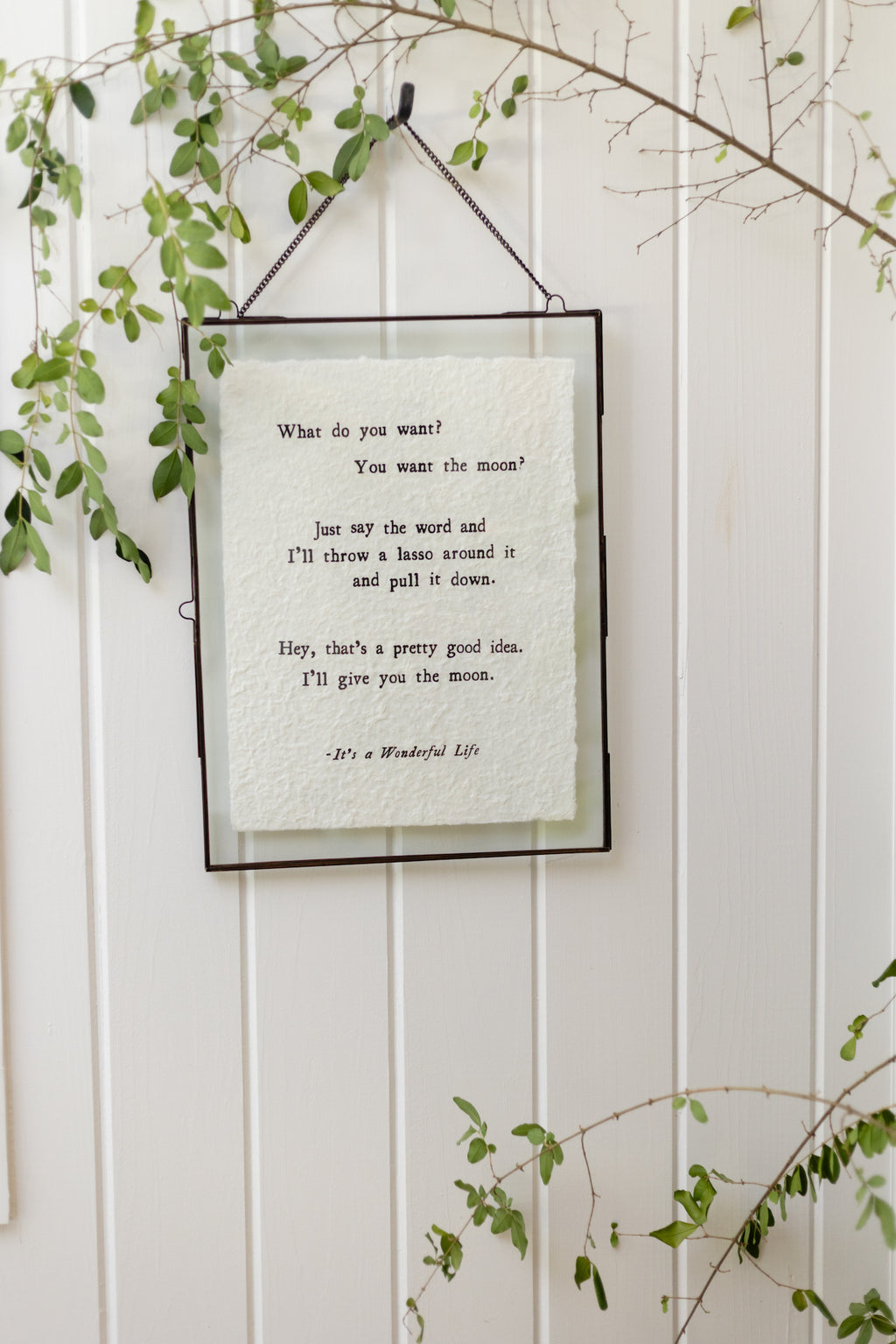 ***What Do You Want Handmade Paper Print - 12x16