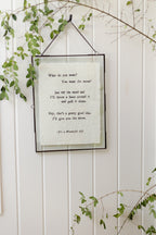 ***What Do You Want Handmade Paper Print - 12x16
