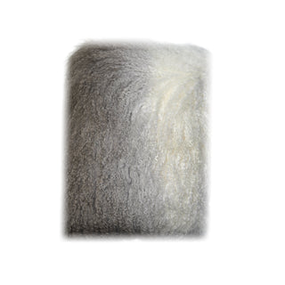 Light Grey Ombre Tibetan Fur Lumbar