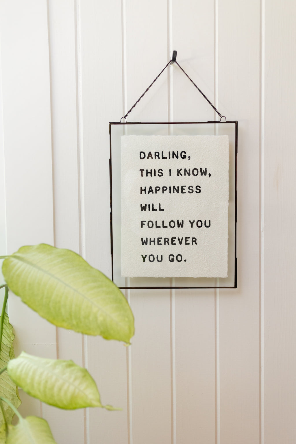 ***Darling This I Know Handmade Paper Print - 12x16