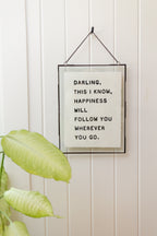 ***Darling This I Know Handmade Paper Print - 12x16