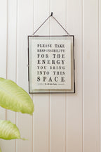Please Take Responsibility Handmade Paper Print - 12x16