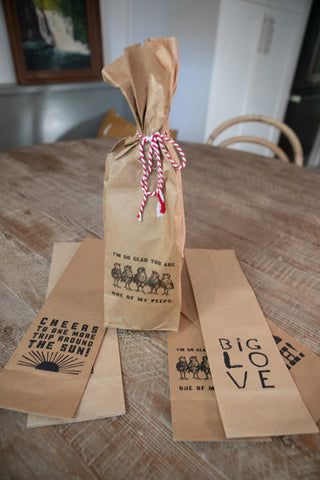 Paper Wine Bags (set of 15)