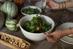 ***Deep Salad Speckled Ceramic Bowl - 11.5"x5" 11.5"x5"