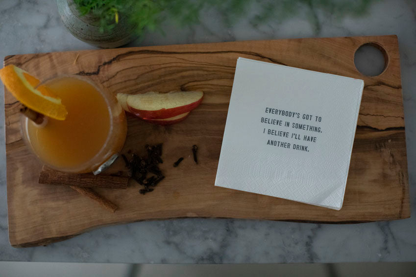 Believe In Something Cocktail Napkins - Set Of 6