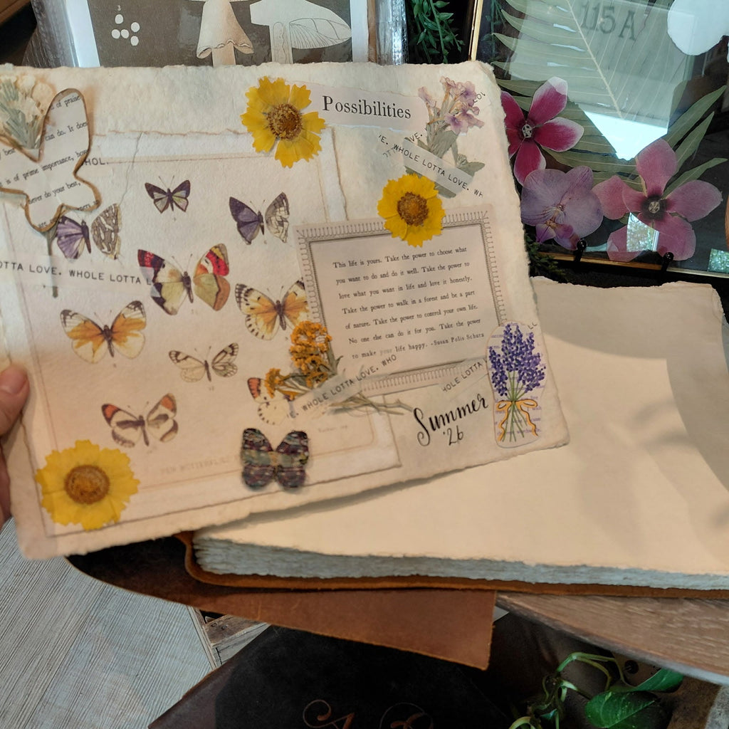 Happily Ever After Leather Story Keeper 14x10 - Moss