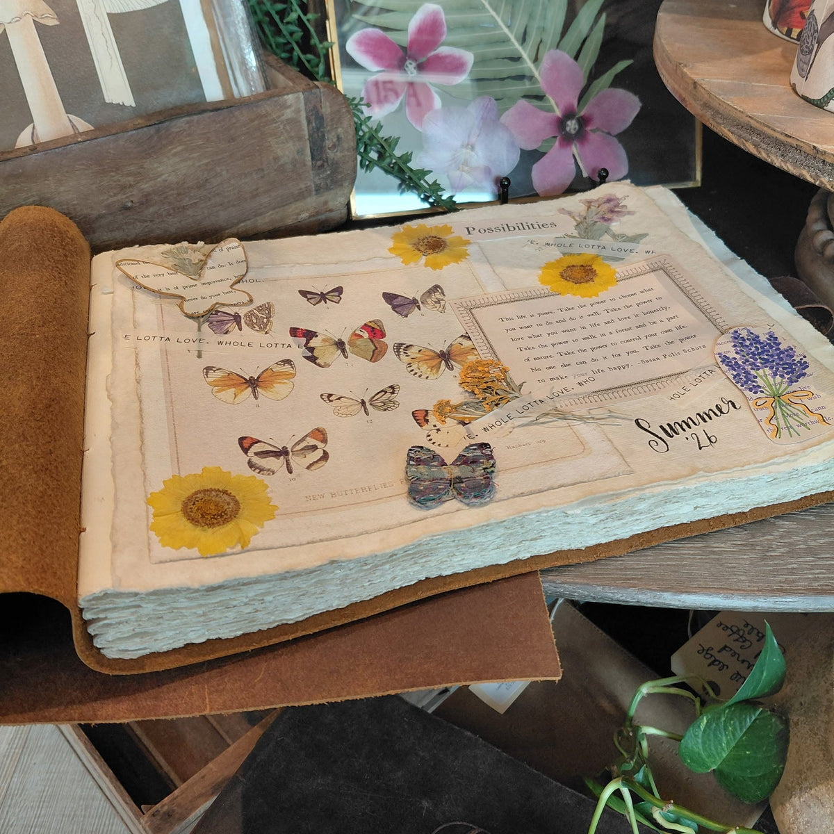 Happily Ever After Leather Story Keeper 14x10 - Terracotta