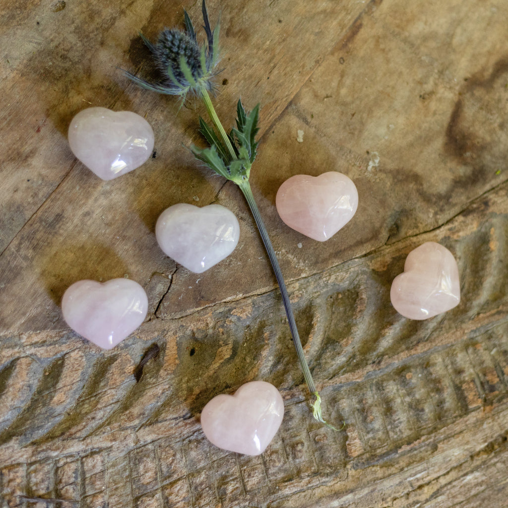 Mini Stone Hearts -Assorted Set of 36