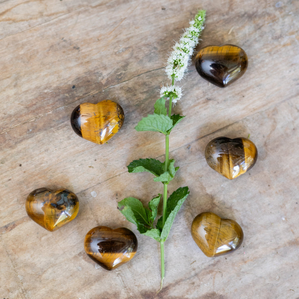 Mini Stone Hearts -Assorted Set of 36