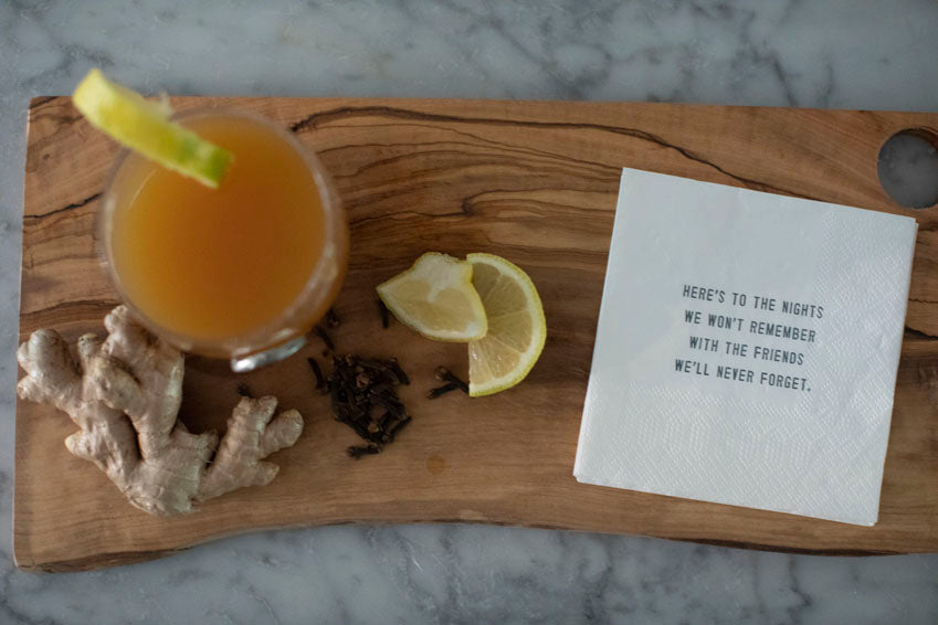 Here's To The Nights Cocktail Napkins - Set Of 6