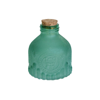 Heirloom Frosted Glass Bottles - Set of 5