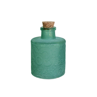Heirloom Frosted Glass Bottles - Set of 5