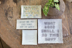Good Things Rectangular Decoupage Plate 8.5x4