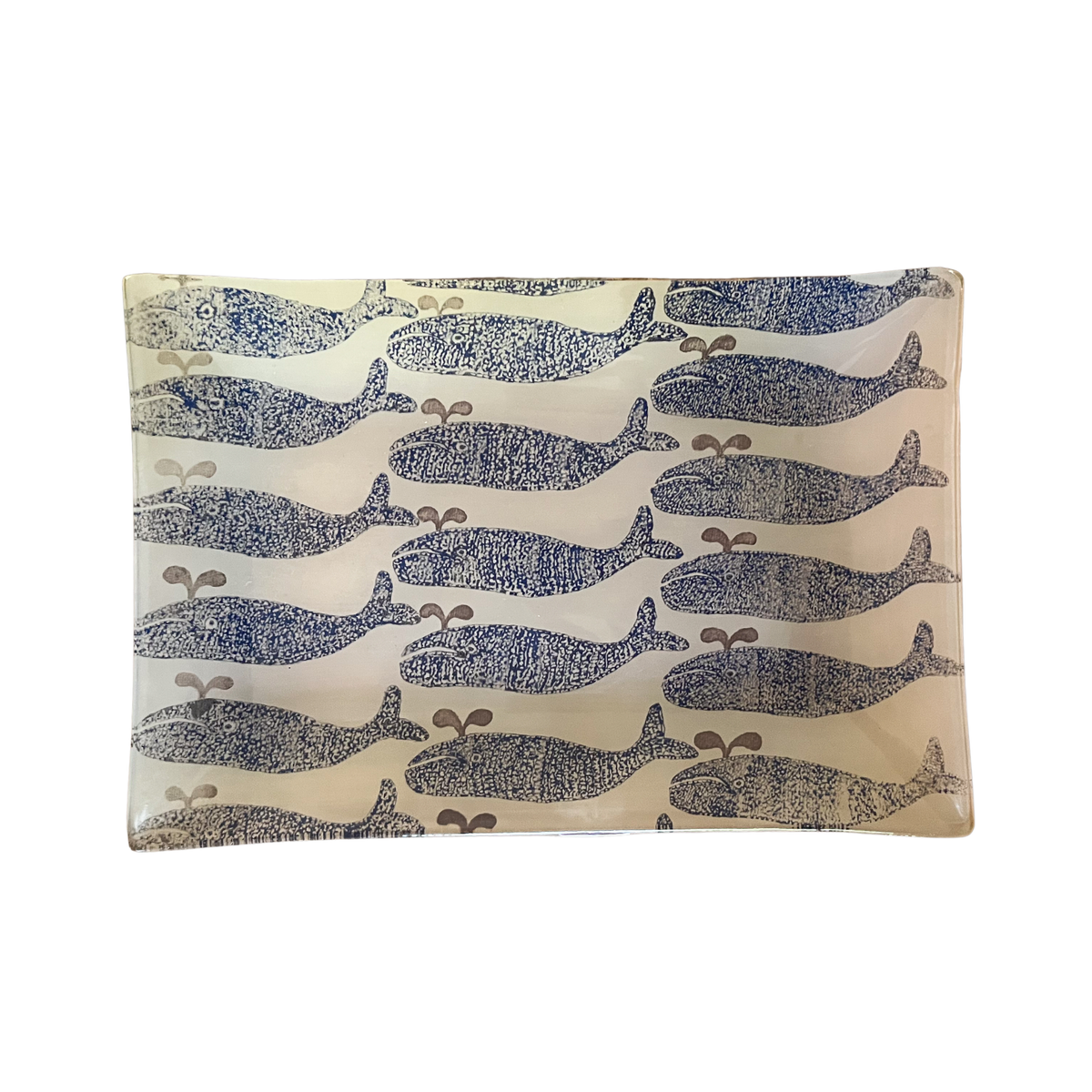 Coastal Pod Rectangular Decoupage Plate 5.75x8.5