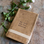 Big Ideas Mini Signature Leather Journal - Maple