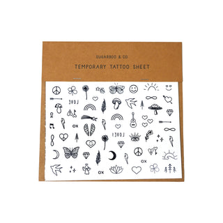 Symbols Temporary Tattoos- 6"x8" Sheet