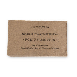 50 Gathered Thoughts of Poetry on Handmade Paper