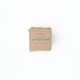 2x2 Handmade Cotton Paper Bundle - Oat