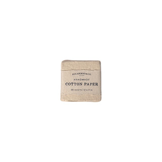 2x2 Handmade Cotton Paper Bundle - Cream