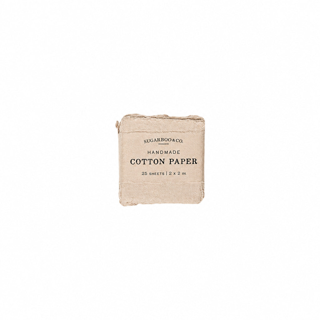 2x2 Handmade Cotton Paper Bundle - Oat