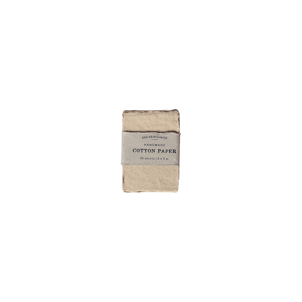 2x3 Handmade Cotton Paper Bundle - Oat
