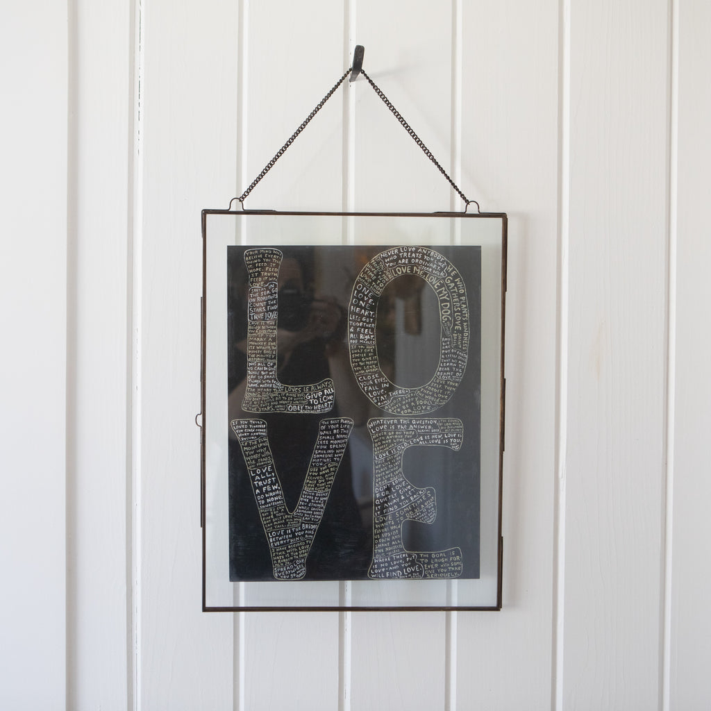 Zinc Hanging Frame 14.5x19 – Vertical w/ Chain