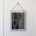 Zinc Hanging Frame 14.5x19 – Vertical w/ Chain