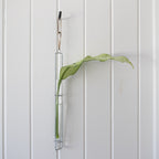 Zinc Hanging Glass Tube Vases - Assorted Set of 3