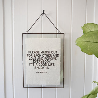 Zinc Hanging Frame 14.5x19 – Vertical w/ Chain
